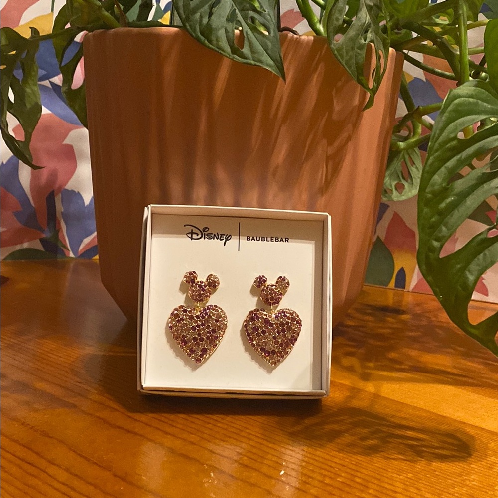 Disney BaubleBar Mickey Mouse Heart Earrings